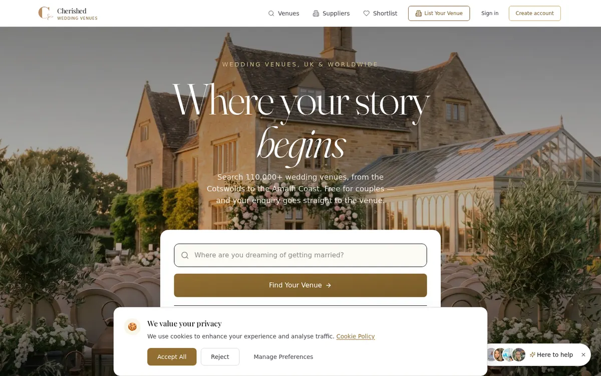 Cherished Wedding Venues preview