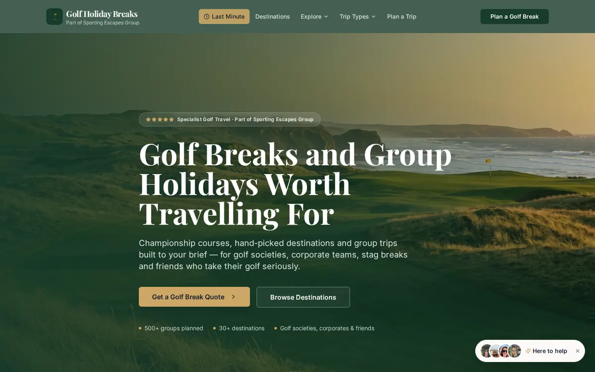 Golf Holiday Breaks preview